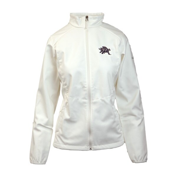 columbia womens collared jacket, embroidered aggie bull